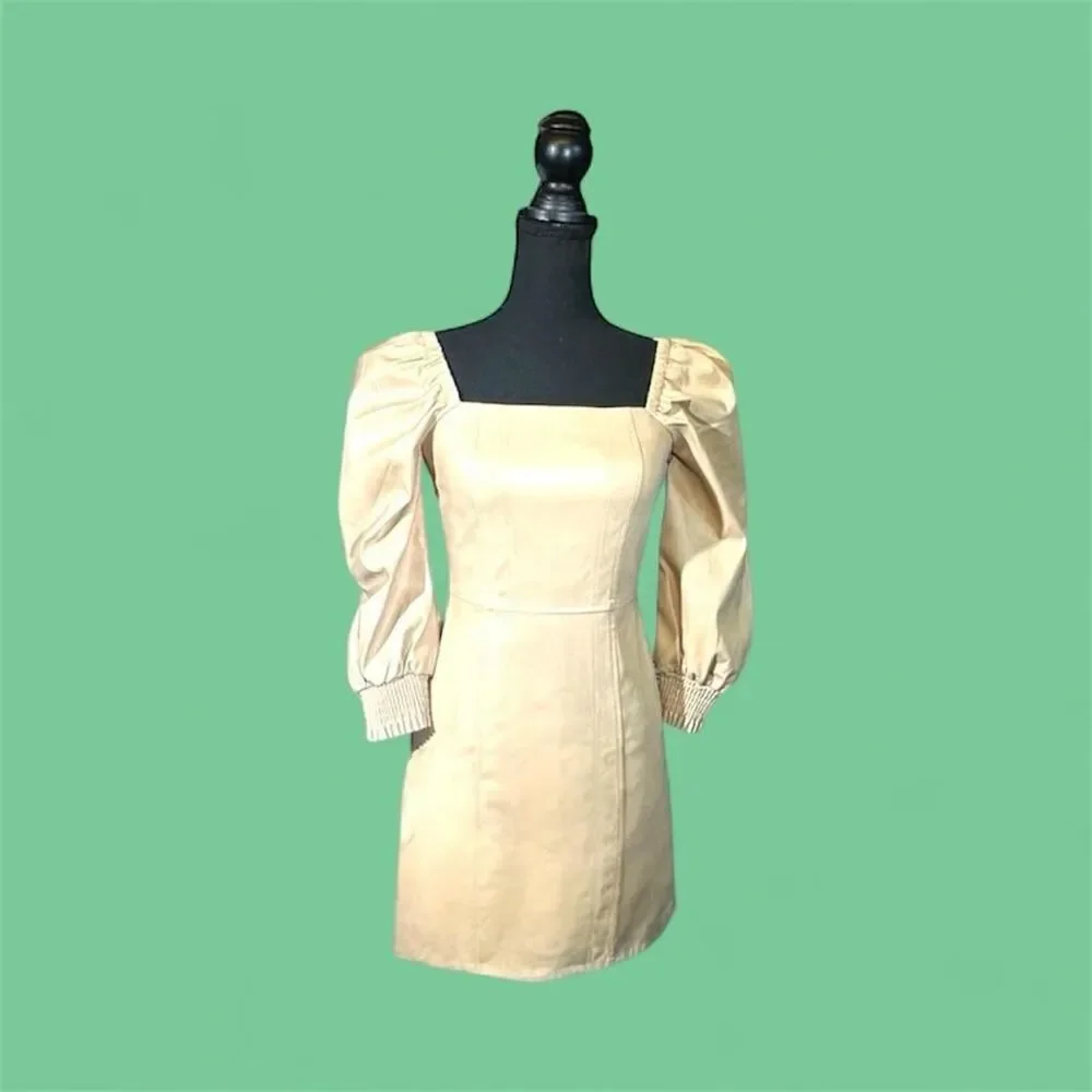 7-for-all-mankind Women's Tan Dress sz xs - Picture 1 of 8